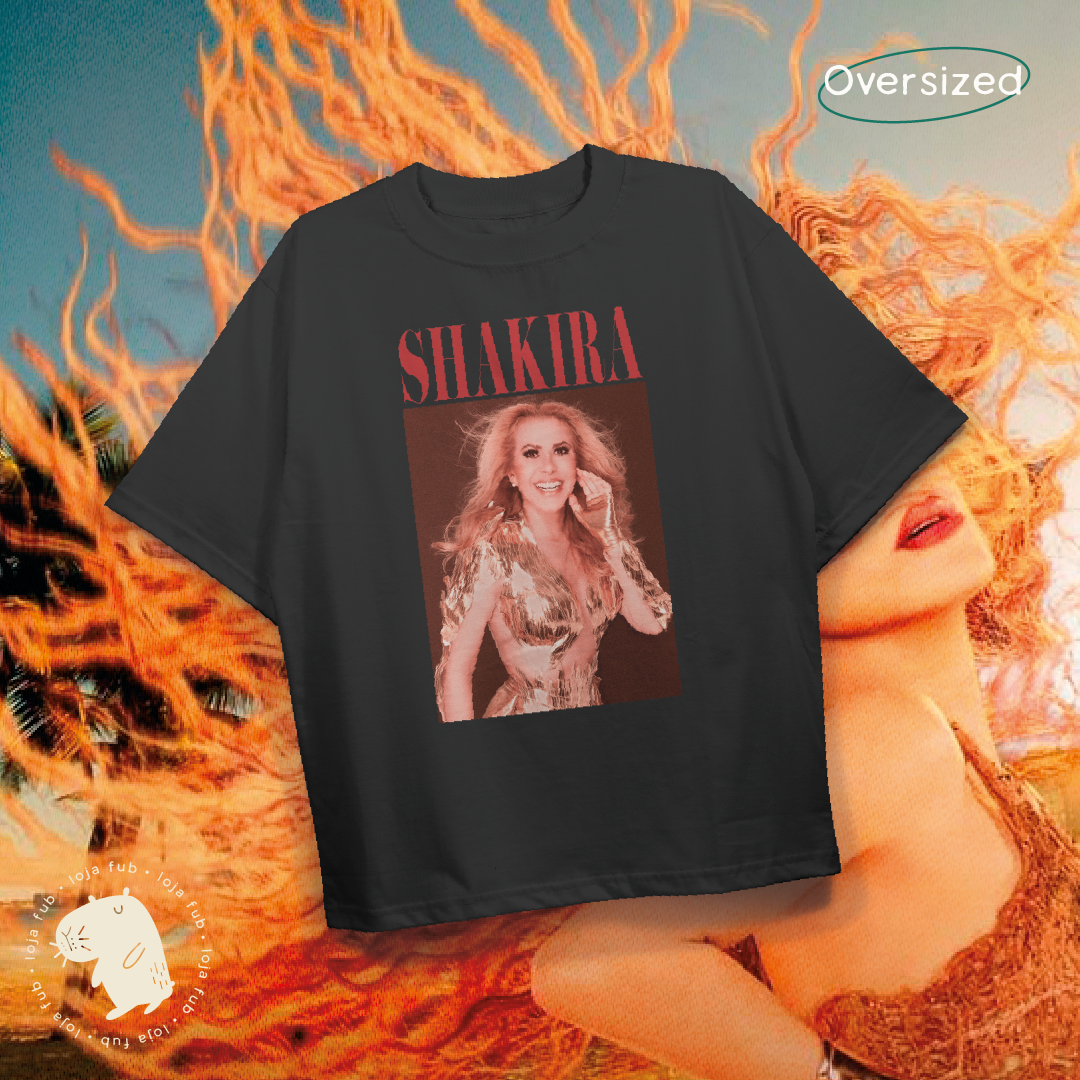 Nome do produto: Camiseta Oversized Shakira