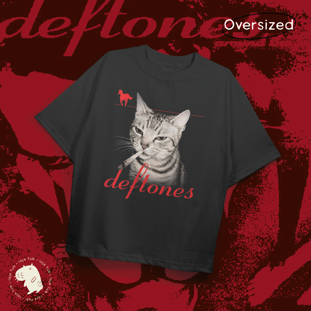 Nome do produto: Camiseta Oversized Deftones