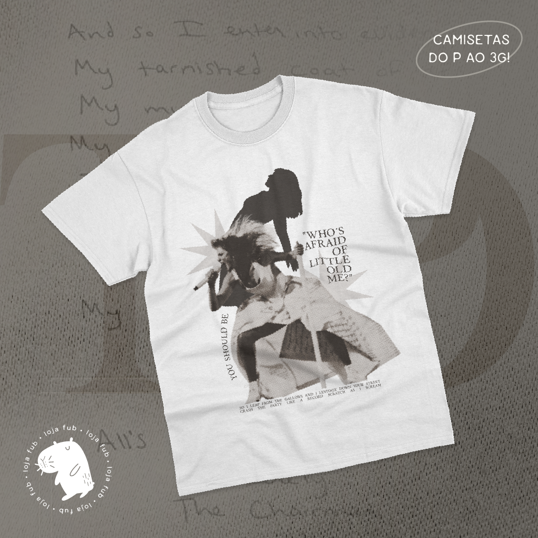 Nome do produto: Camiseta Whos Afraid Branco