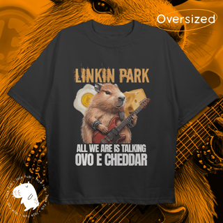 Nome do produto Camiseta Oversized Capivara Ovo e Cheddar