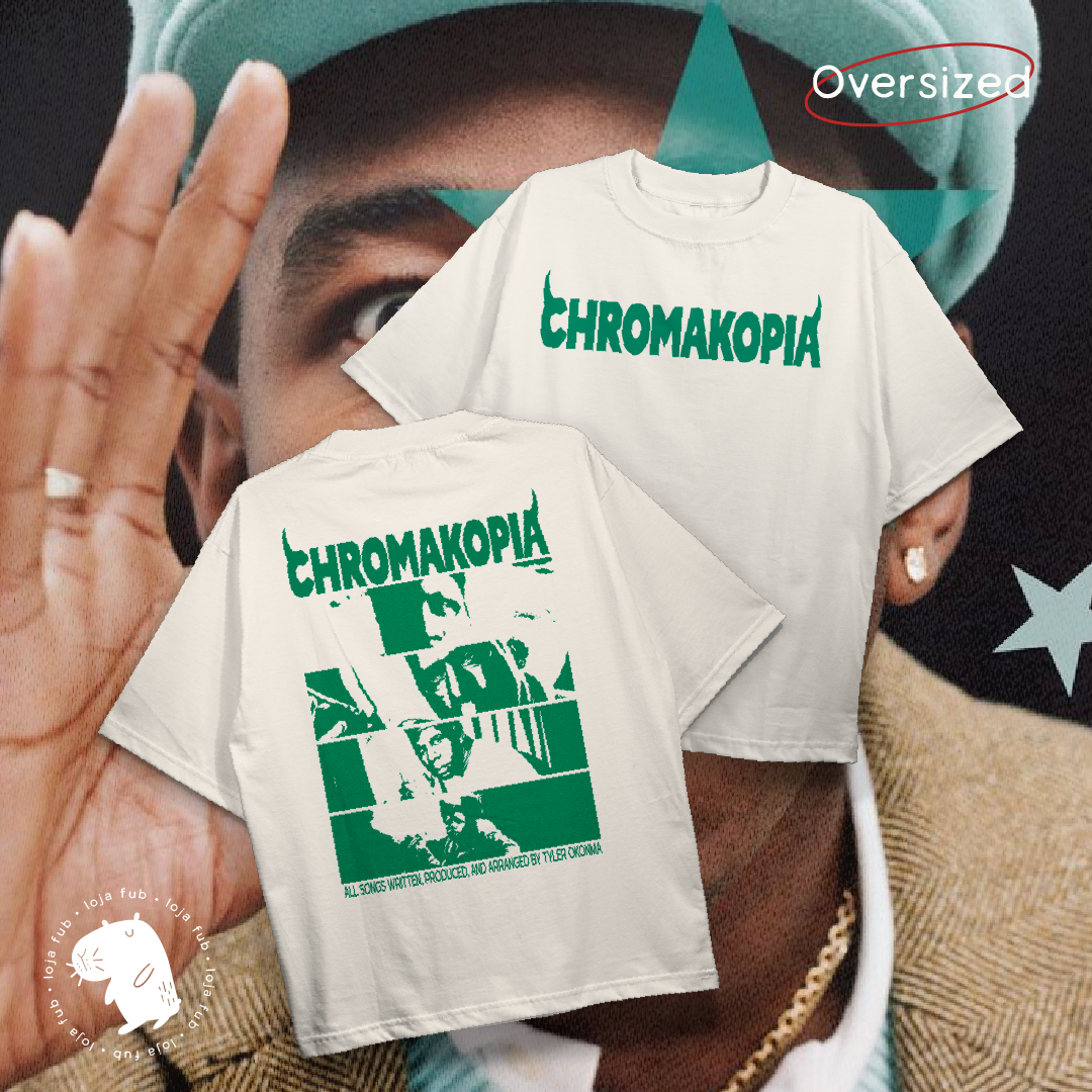 Nome do produto: Camiseta Oversized Chromakopia