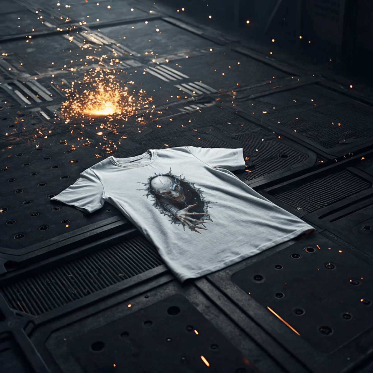 Nome do produto: Camiseta Cyber Smile Alien