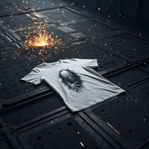 Camiseta Cyber Smile Alien