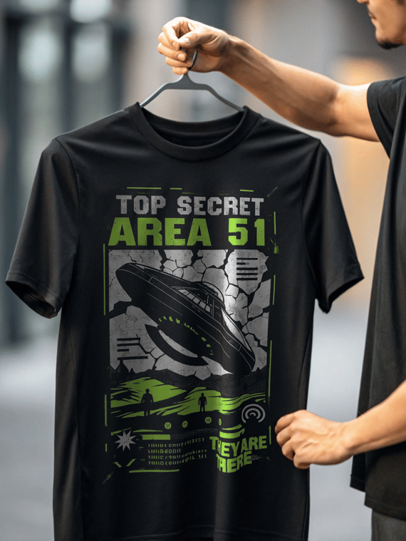 Camiseta Area 51 - Top Secret