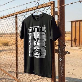 Camiseta Wanted ET AREA 51