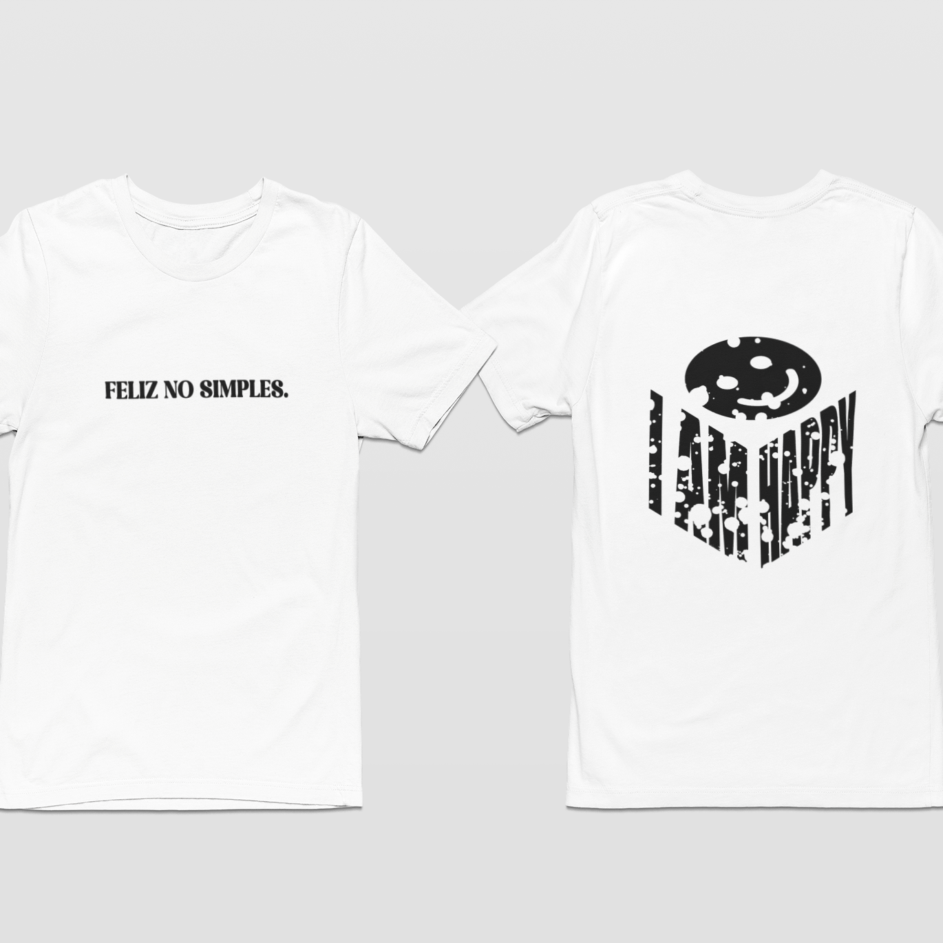 Oversized - OFF WHITE/BRANCO Feliz no simples