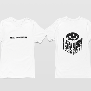 Oversized - OFF WHITE/BRANCO Feliz no simples