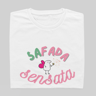 Nome do produto T- shirt Quality - SAfada sensata - BRANCO