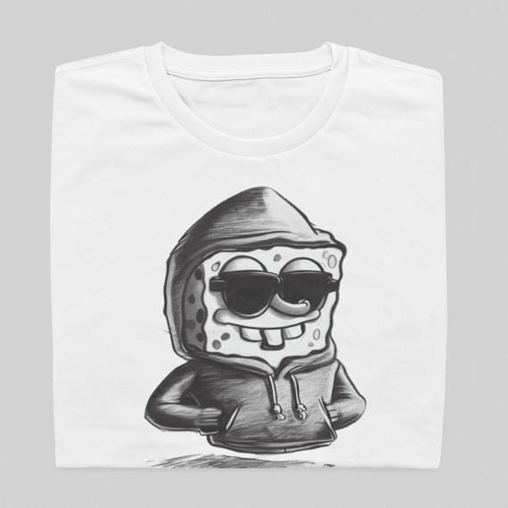 T- shirt Quality - Crazy Bob - BRANCO