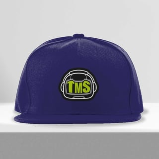 Boné Aba Reta TMS - Estampa da Marca Estilizada Modelo 02