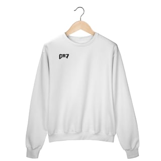Nome do produto Casaco Fechado Branco CR7 SIUUUU