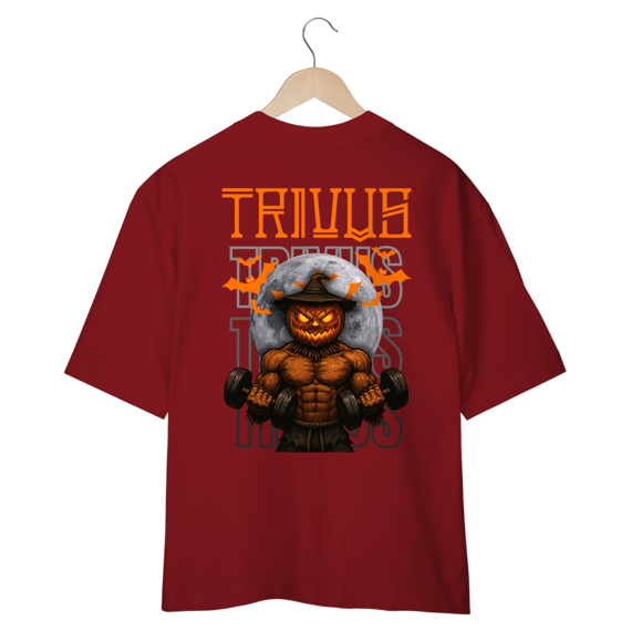 Camiseta Oversized - Trivus Espantalho (Frente e Costas)
