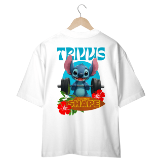 Nome do produtoCamiseta Oversized - Trivus Stitch Shape (Frente e Costas)