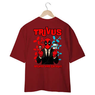 Nome do produtoCamiseta Oversized - Trivus Deadpool (Frente e Costas)