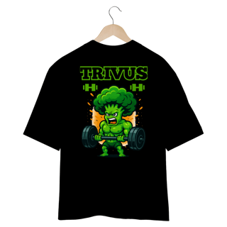 Nome do produtoCamiseta Oversized - Trivus Brócolis (Frente e Costas)