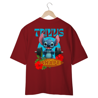 Camiseta Oversized - Trivus Stitch Shape (Frente e Costas)