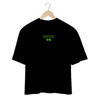 Nome do produtoCamiseta Oversized - Trivus Brócolis (Frente e Costas)