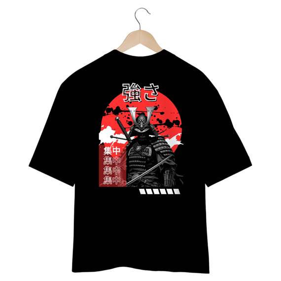 Camiseta Oversized - Trivus Samurai Preta
