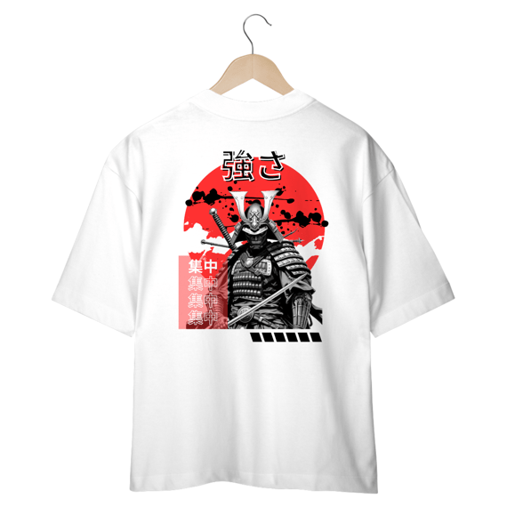 Camiseta Oversized - Trivus Samurai Branca