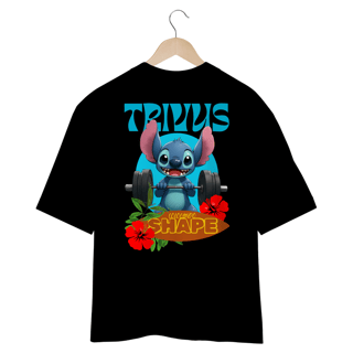 Nome do produtoCamiseta Oversized - Trivus Stitch Shape (Frente e Costas)