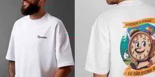 Nome do produto Desculpe o atraso - oversized