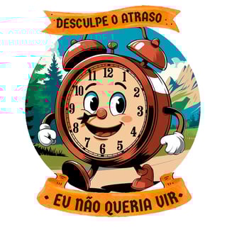 Nome do produto Desculpe o atraso - Camiseta Prime