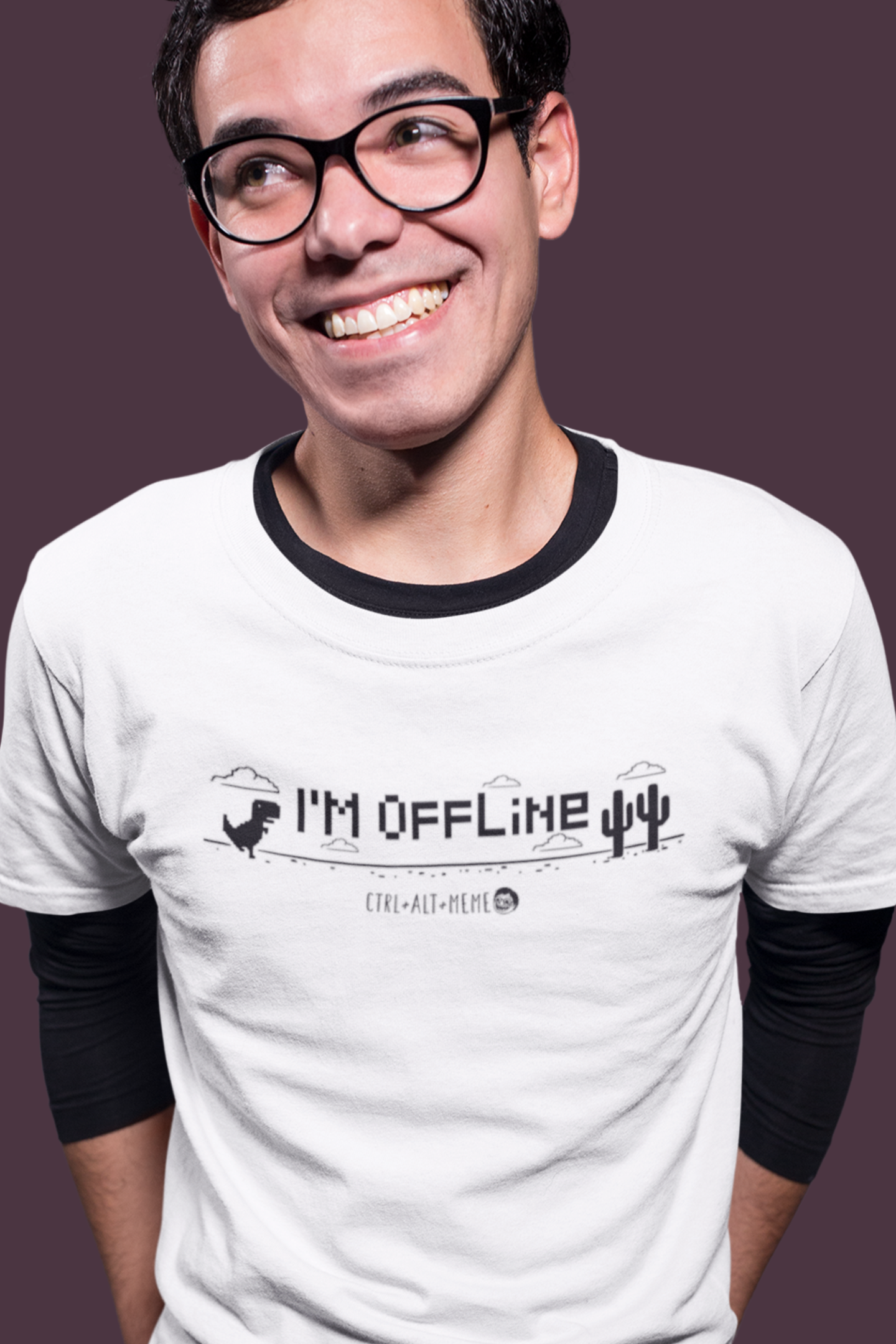 CAMISETA - DINO I'M OFFLINE 2