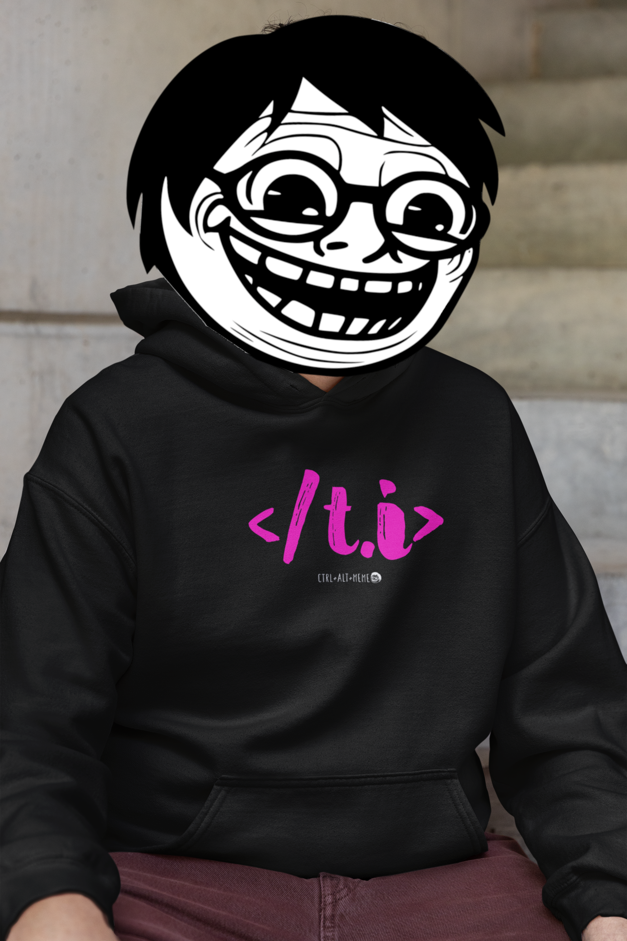 MOLETOM CANGURU - T.I ROSA NEON