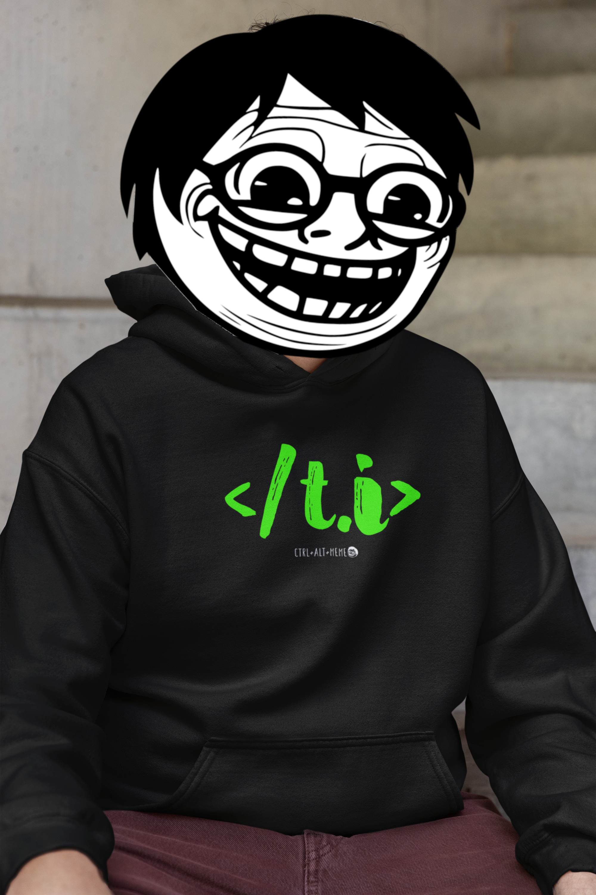 MOLETOM CANGURU - T.I VERDE NEON