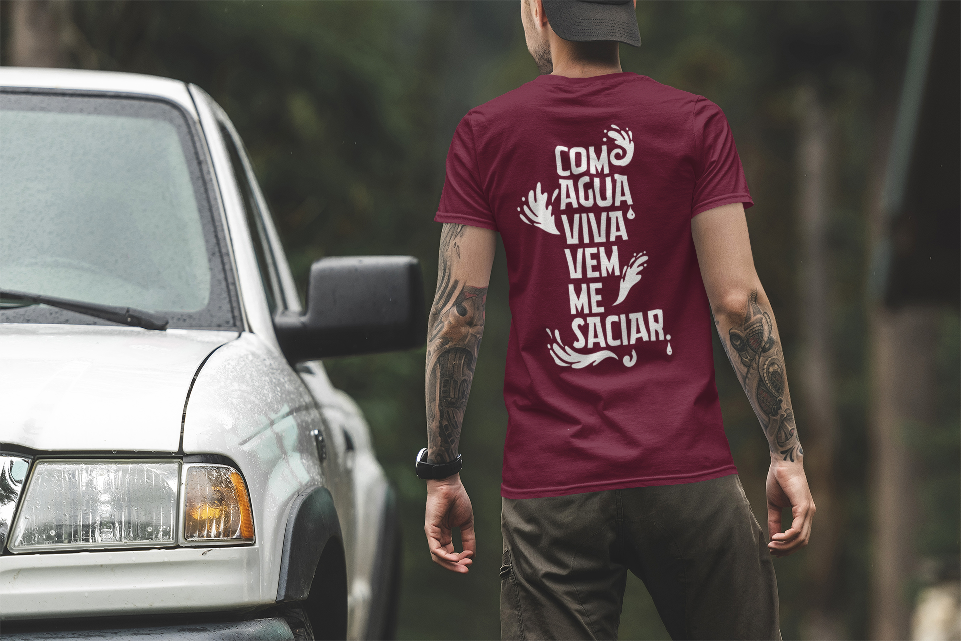 Camiseta - Com Água Viva Vem me Saciar