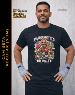 Nome do produto Regular Cartoon Boxe Evander Holyfield
