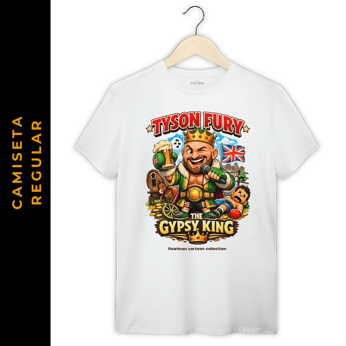 Nome do produto: Regular Cartoon Boxe Tyson Fury