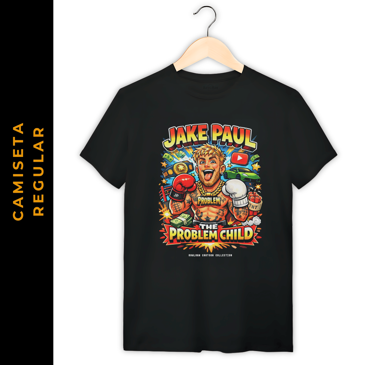 Nome do produto: Regular Cartoon Boxe Jake Paul