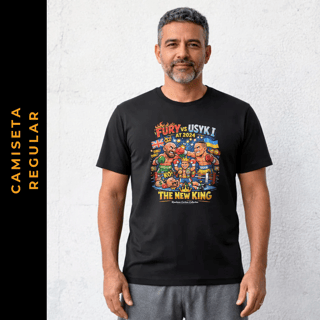 Nome do produto Regular Cartoon Boxe Fury vs Usyk I 2024