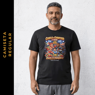 Nome do produto Regular Cartoon Boxe Canelo vs Crawford 2025