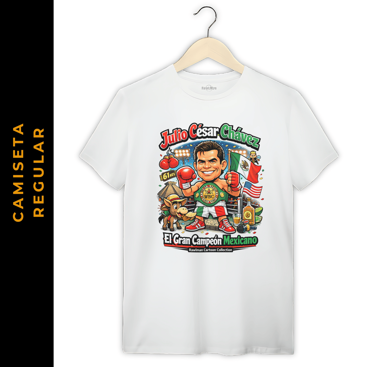 Nome do produto: Regular Cartoon Boxe Julio César Chávez