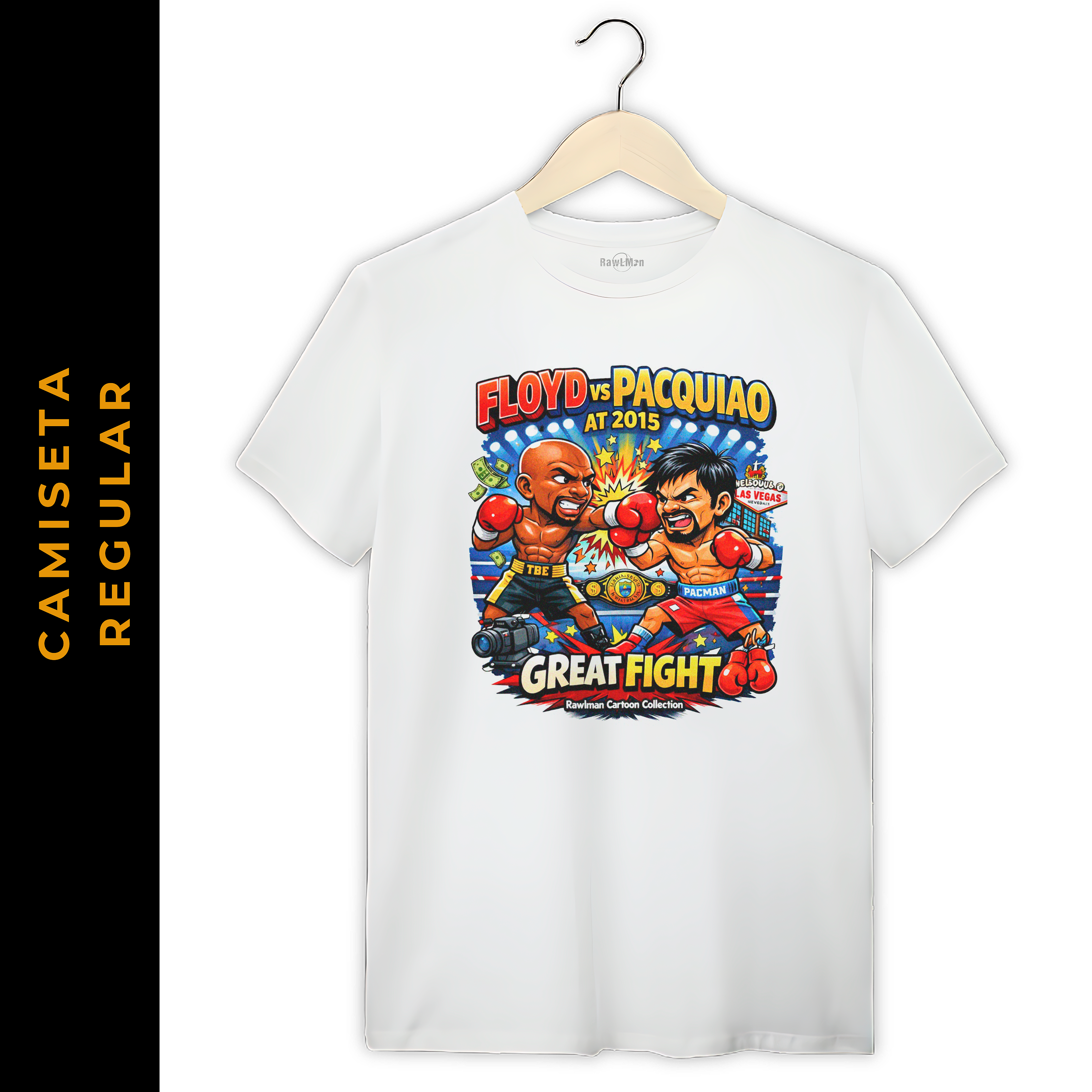 Regular Cartoon Boxe Floyd vs Pacquiao 2015