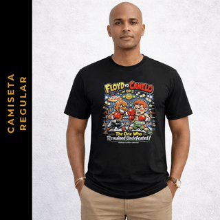 Nome do produto Regular Cartoon Boxe Floyd x Canelo 2013