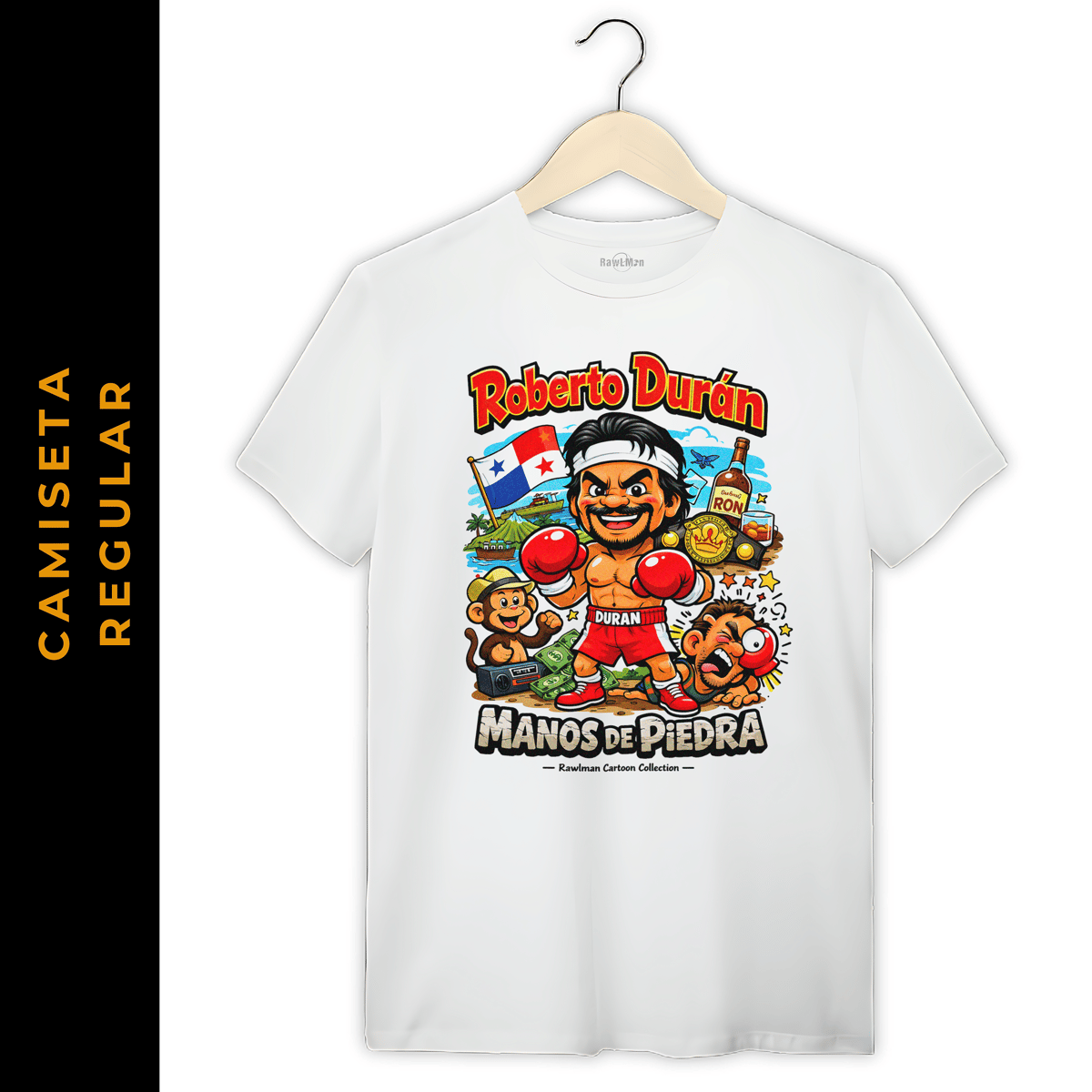 Nome do produto: Regular Cartoon Boxe Roberto Dúran