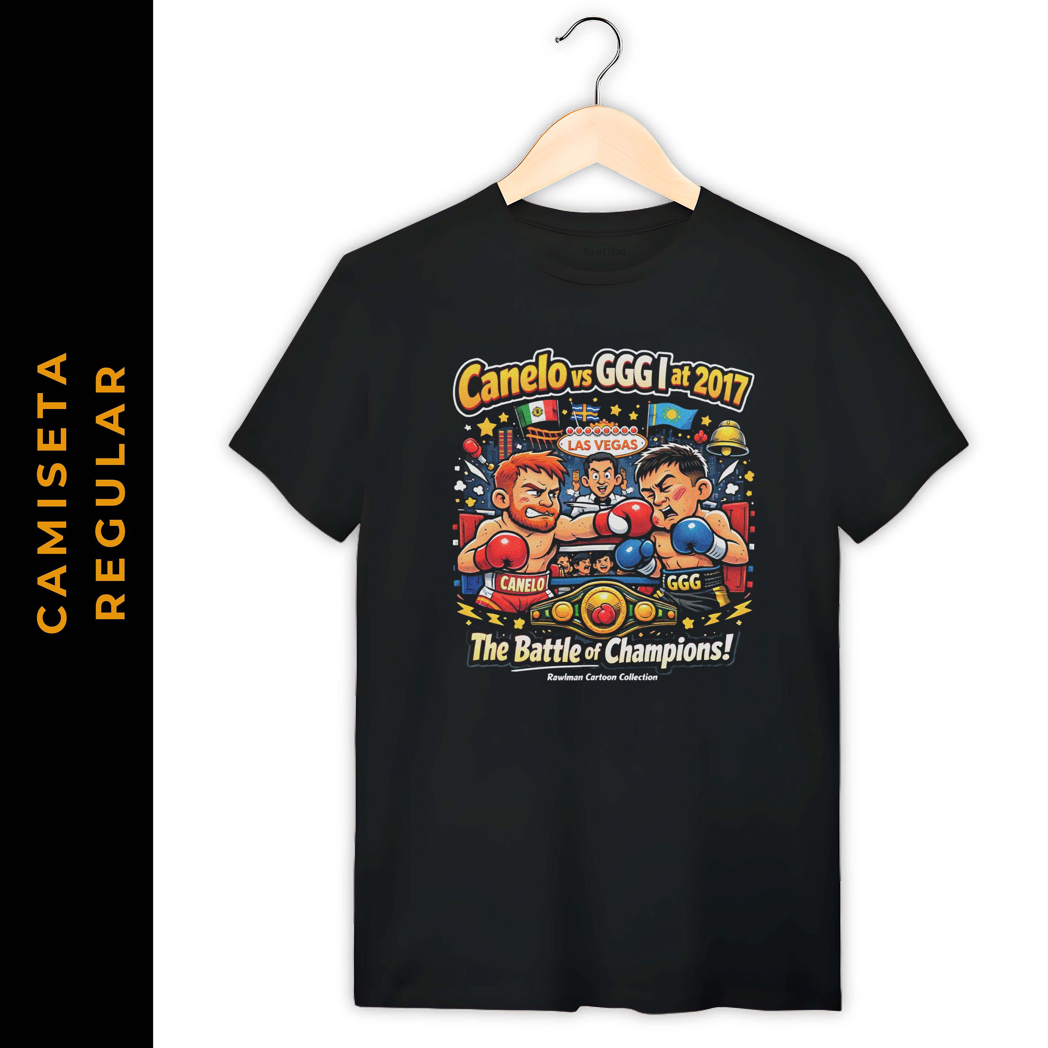 Regular Cartoon Boxe Canelo vs Golovkin I 2017