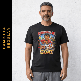 Nome do produto Regular Cartoon Boxe Muhammad Ali