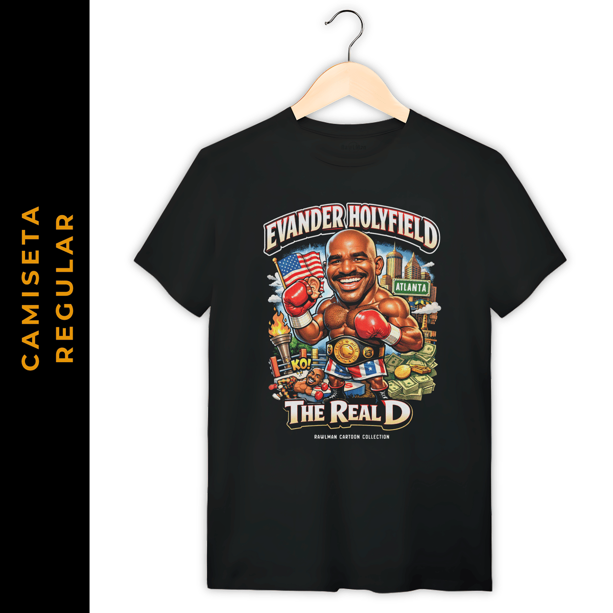 Nome do produto: Regular Cartoon Boxe Evander Holyfield