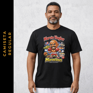 Nome do produto Regular Cartoon Boxe Marvin Hagler