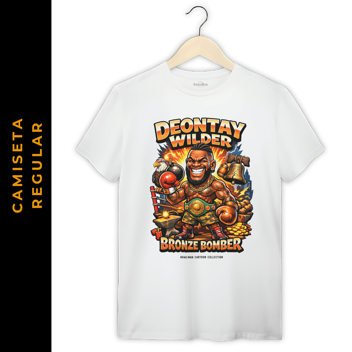 Nome do produto: Regular Cartoon Boxe Deontay Wilder