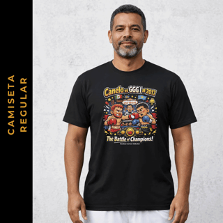 Nome do produto Regular Cartoon Boxe Canelo vs Golovkin I 2017