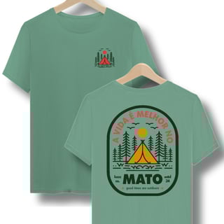 Camiseta Estonada A vida é melhor no Mato