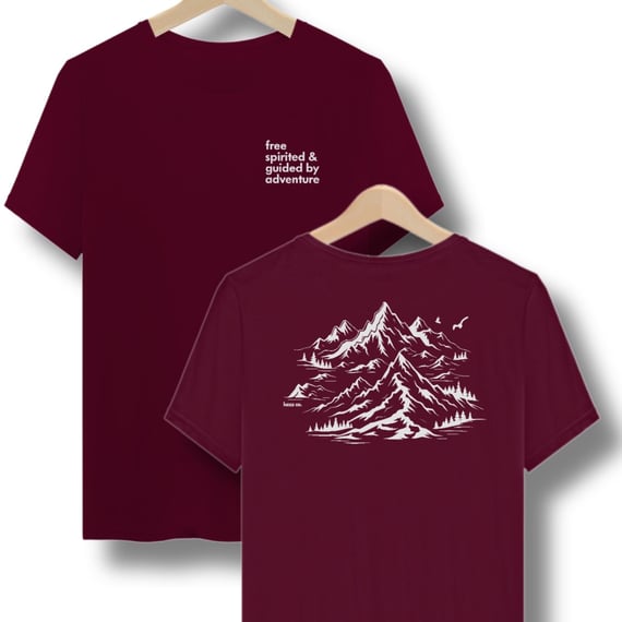 Camiseta Free Spirited & Guided by Adventure