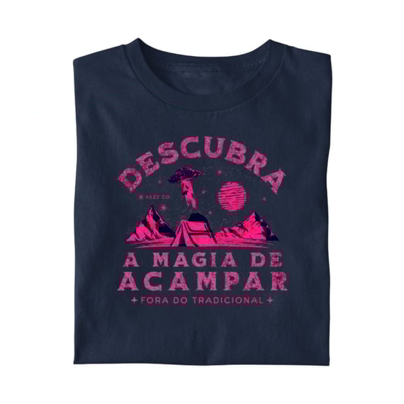 Camiseta Descubra a Magia de Acampar 1