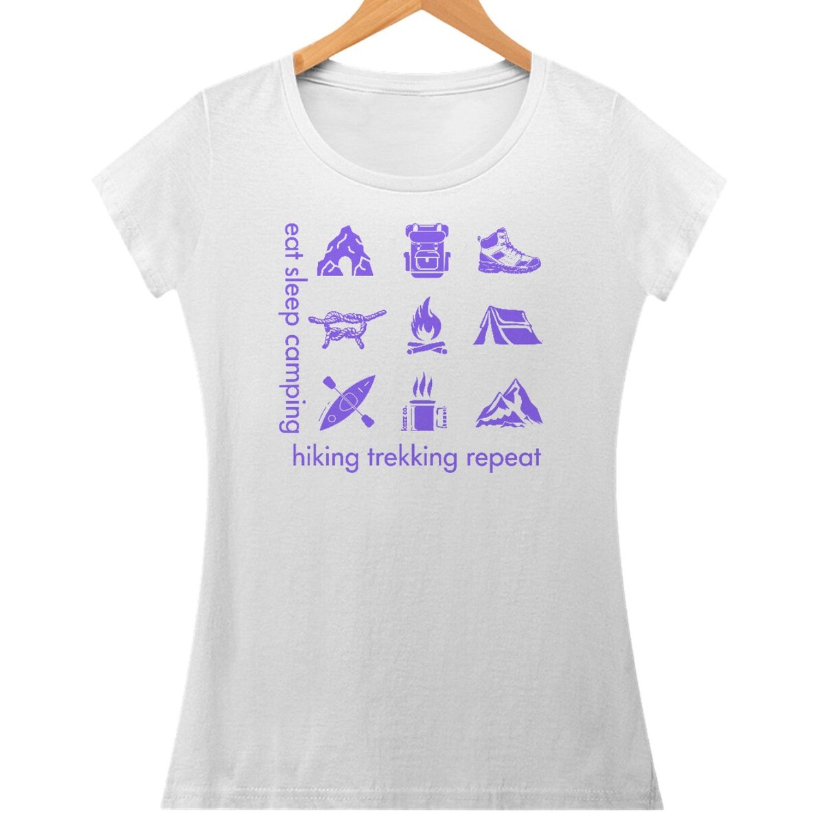 Nome do produto: Baby look Eat Sleep Camping Hiking Trekking Repeat
