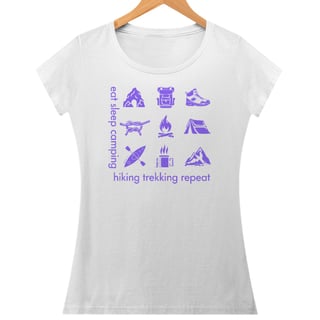 Baby look Eat Sleep Camping Hiking Trekking Repeat